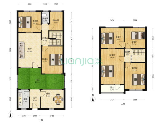 文苑里（蓟州） 6室2厅1卫 163平方
