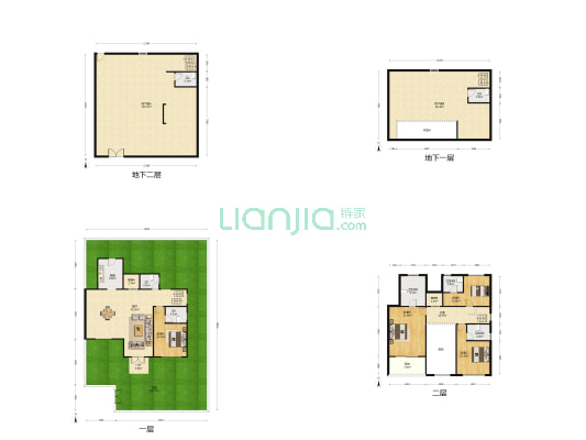 花语江南 4室1厅7卫 428平方