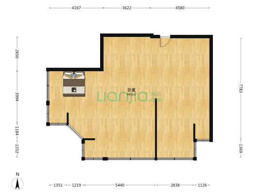 中原大厦 1室0厅0卫 121平方