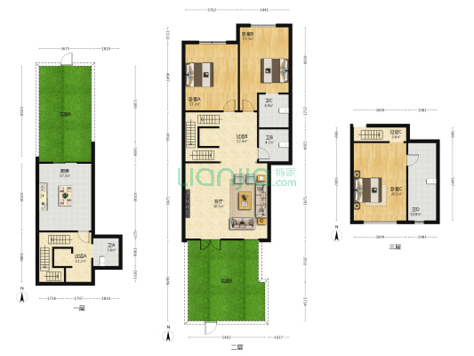 合甲·寰宇海湾6号院 3室1厅4卫 173平方