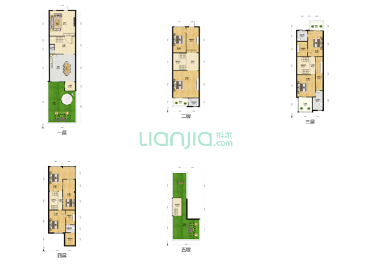 蓝钻墅 7室1厅5卫 268平方
