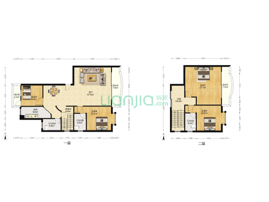 龙腾阁 4室1厅3卫 216平方