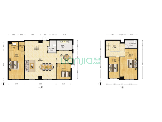 中亭街B区嘉和苑 4室2厅2卫 221平方