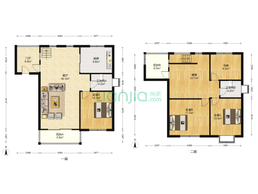 香梅花园二期 4室1厅2卫 160平方