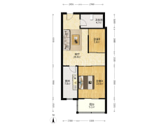 万达附近电梯房，总高7层，这是中间层，满五不唯一-涿州汇元上城户型图