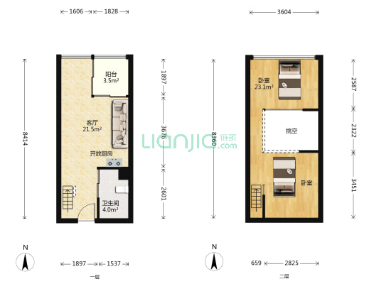 天安云谷产业园二期 1室1厅1卫 44平方