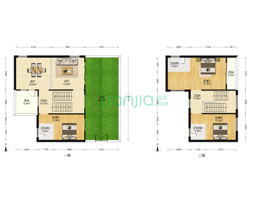 韩岭印巷 3室2厅3卫 185平方