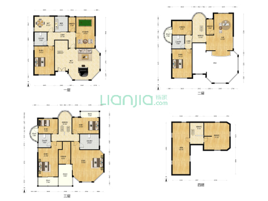 海景花园别墅 8室2厅4卫 417平方