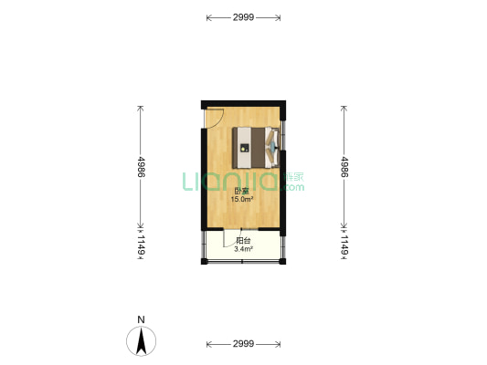 晨光楼(河东区) 1室0厅0卫 22平方