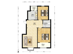 急售奧蘭天和家園2-2-1-1 88.00m²-周口奧蘭天和家園户型图