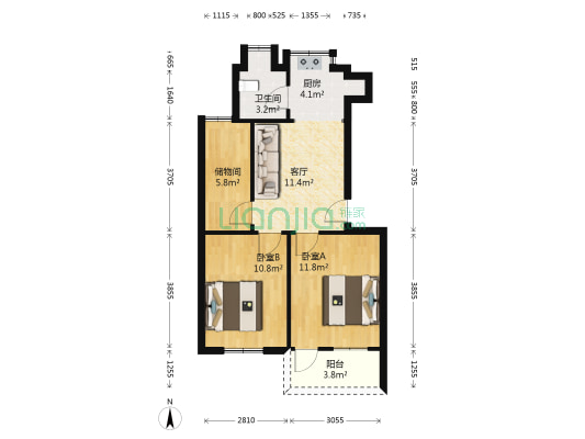 武电仪小区 2室1厅1卫 62平方