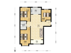 印象城，新小区，临火车站，近高铁，大三居，配套成熟-涿州鹏渤·印象城户型图