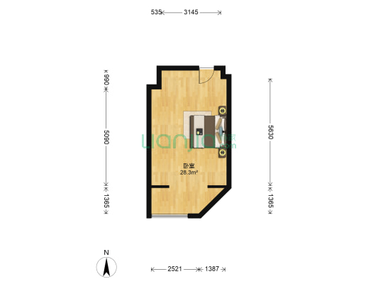 翡丽风尚 1室0厅0卫 38平方