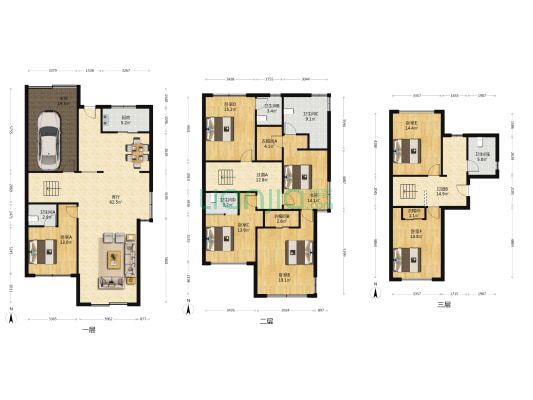 景怡花苑(别墅) 7室1厅5卫 273平方