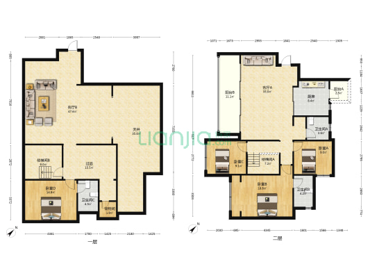 中海天府里天际二期 4室2厅3卫 294平方