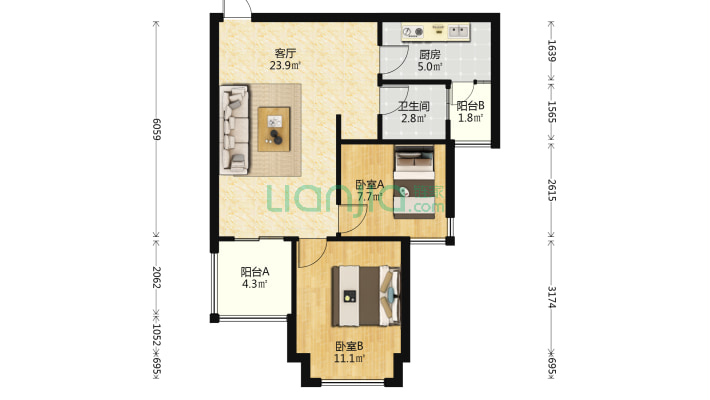 中建开元公馆二手房实景图