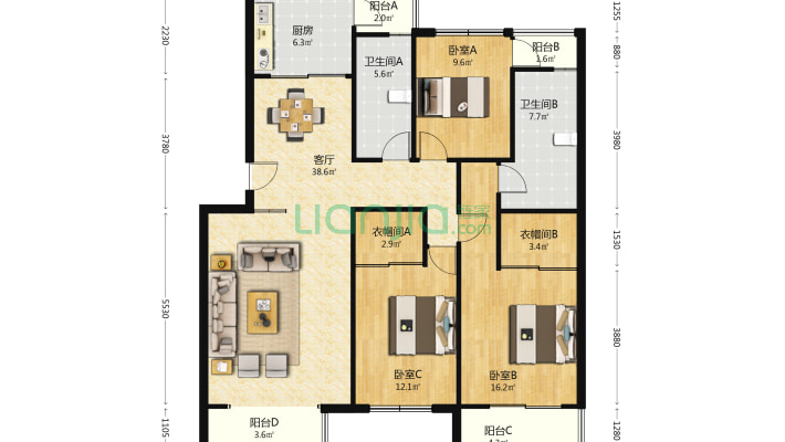 南湖山庄一期梅荷苑二手房实景图