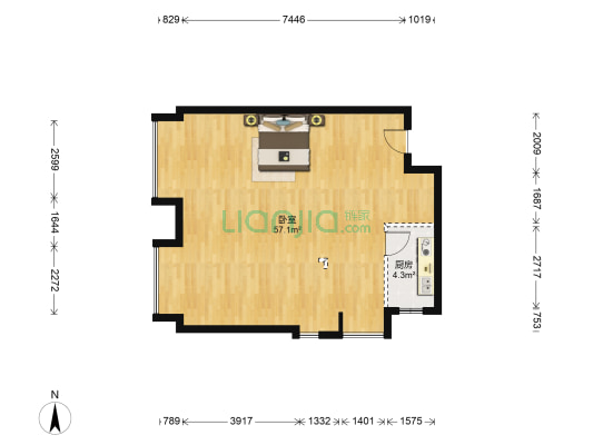 保利观塘上锦 1室0厅0卫 69平方