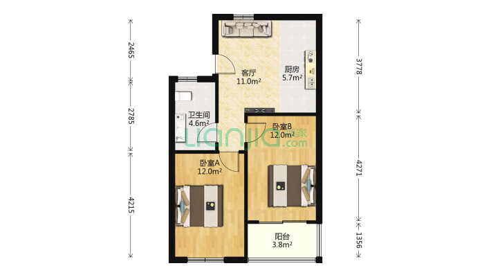 安嘉花园二手房实景图