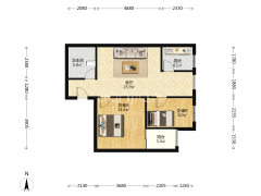 出售弘德缘 89平 两居 朝东-涿州弘德缘户型图