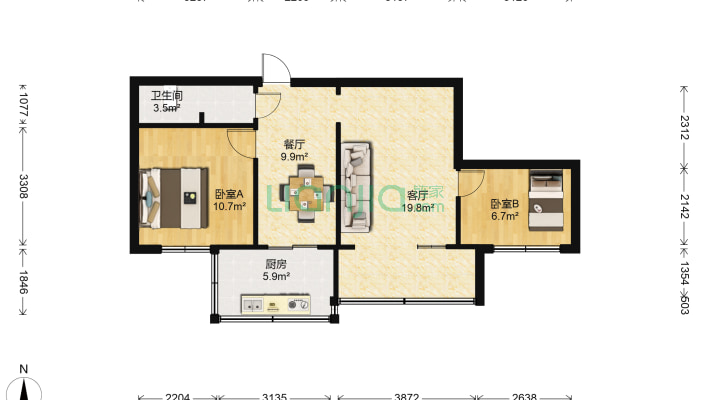 昆百大宿舍（东风东路）二手房实景图