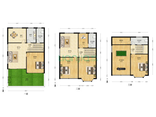 金马别墅区 6室3厅3卫 259平方