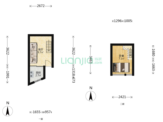 宏庙胡同 1室1厅0卫 15平方