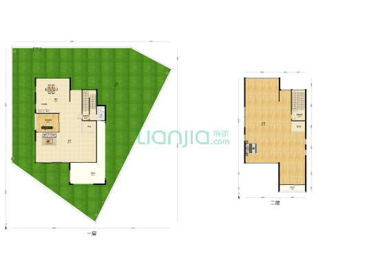 珑玥组团 2室2厅1卫 612平方
