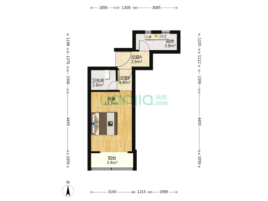 余姚路436弄 1室0厅1卫 31平方