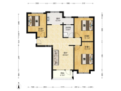 洋房，一梯两户，南北通透，央企开发，高铁商圈-涿州华融现代城户型图