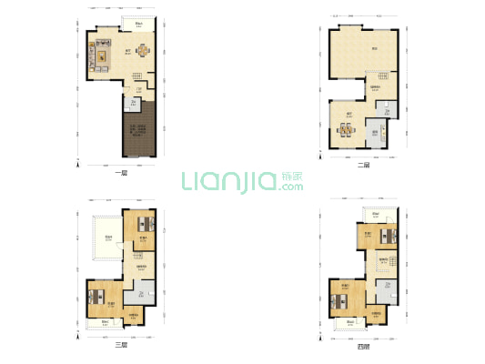 西湖御苑 4室2厅4卫 330平方