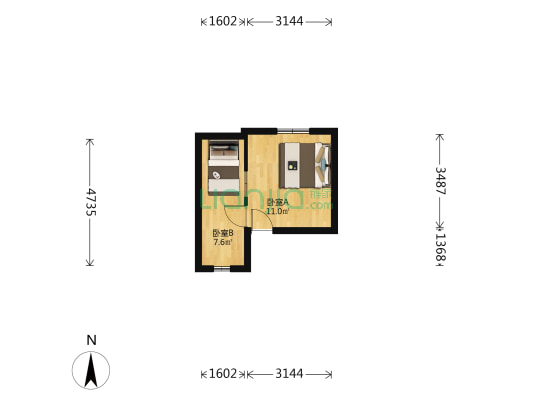 地毯楼 2室0厅0卫 29平方