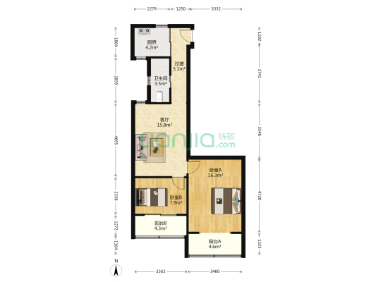 三门路510弄 2室1厅1卫 73平方