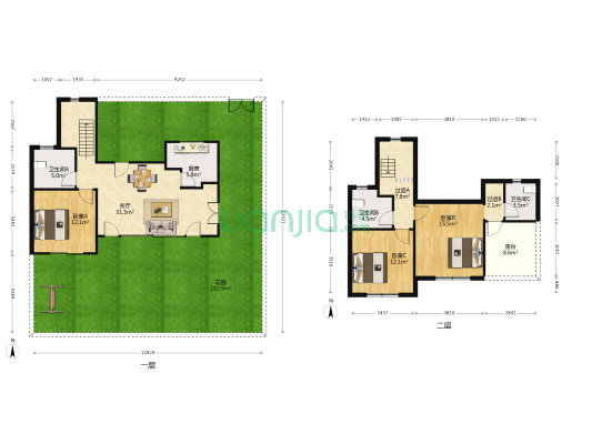 十里明珠 3室1厅3卫 118平方