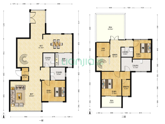 宏瑞大厦 4室2厅4卫 187平方