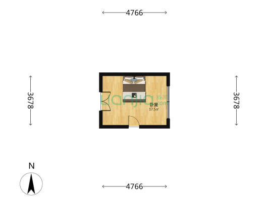 庆成里 1室0厅0卫 19平方