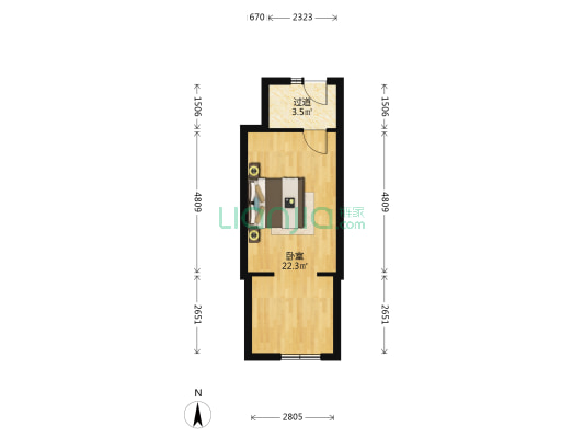 河口街 1室0厅0卫 27平方