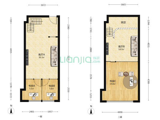 百脑汇科技大厦 3室2厅0卫 63平方