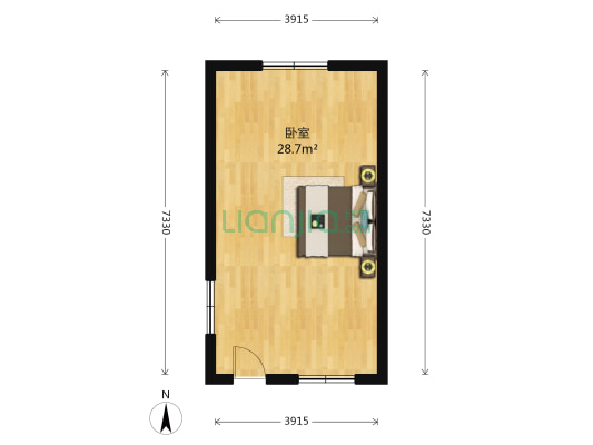 西七路109号 1室0厅0卫 33平方