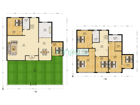 新加坡花园三区 7室2厅4卫 213平方