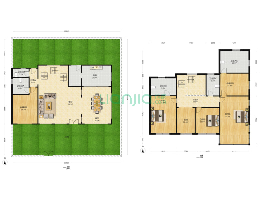 环香小筑 4室2厅5卫 388平方
