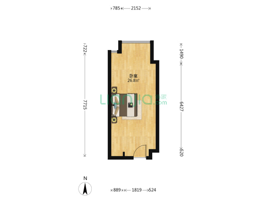 华润万象城嘉仕阁 1室0厅0卫 47平方