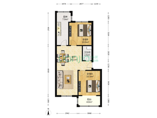 兴蓉南三巷13号 2室1厅1卫 70平方
