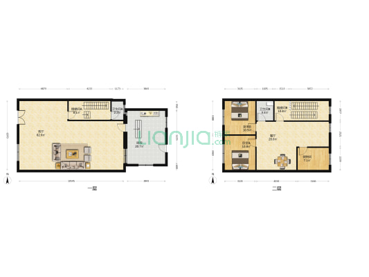胡庄小区 2室2厅2卫 164平方