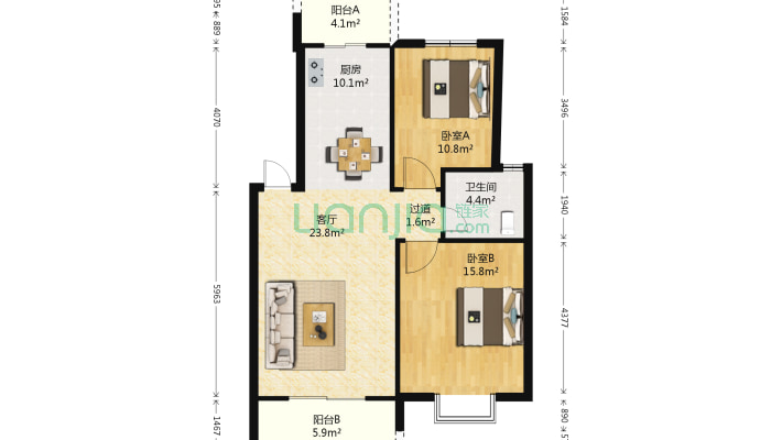 紫荆家园二手房实景图