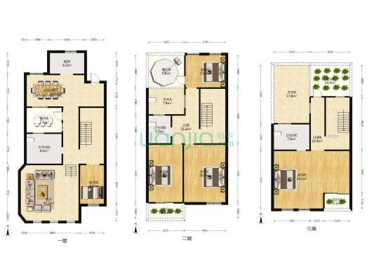 三清玫瑰园 5室2厅3卫 308平方