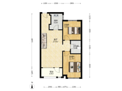 花园洋房大社区南北通透两居出售-涿州桃源新都孔雀城户型图