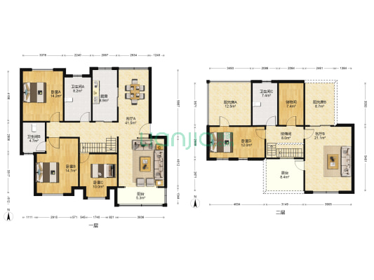 良景园 4室2厅3卫 187平方