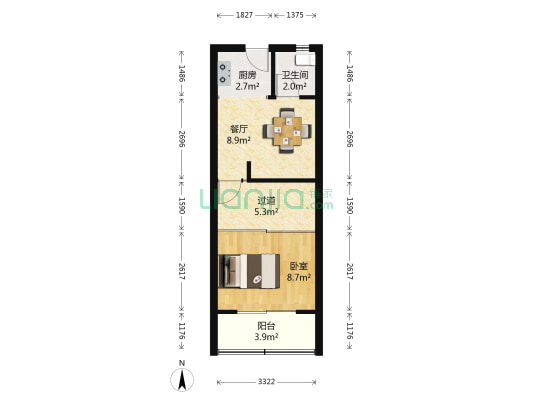 临平路250弄 1室1厅1卫 40平方
