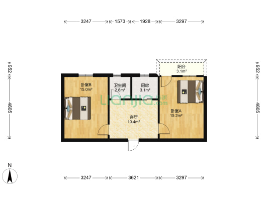 安庆石化热电生活区 2室1厅1卫 59平方